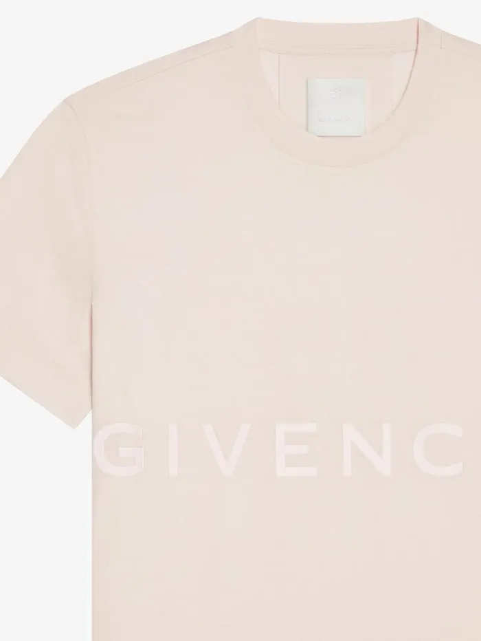 Givenchy GIVENCHY 4G Slim Fit Tshirt In Cotton Nude Pink Men TShirts Givenchy GIVENCHY 4G Slim Fit Tshirt In Cotton Nude Pink Men TShirts