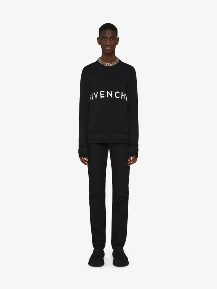 Givenchy GIVENCHY 4G Sweater In Knit Black Men Knitwear