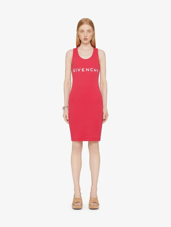 Givenchy GIVENCHY Archetype Tank Dress In Jersey Raspberry Women Dresses