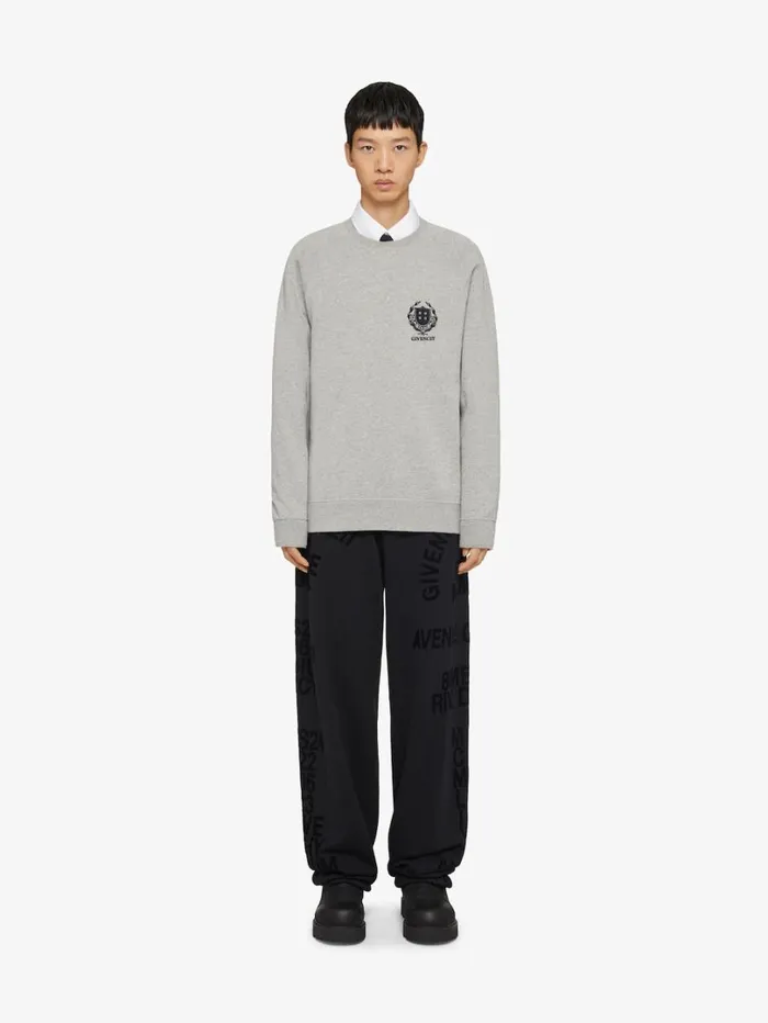 Givenchy GIVENCHY Jogger Pants In Fleece Black Men Pants and Shorts