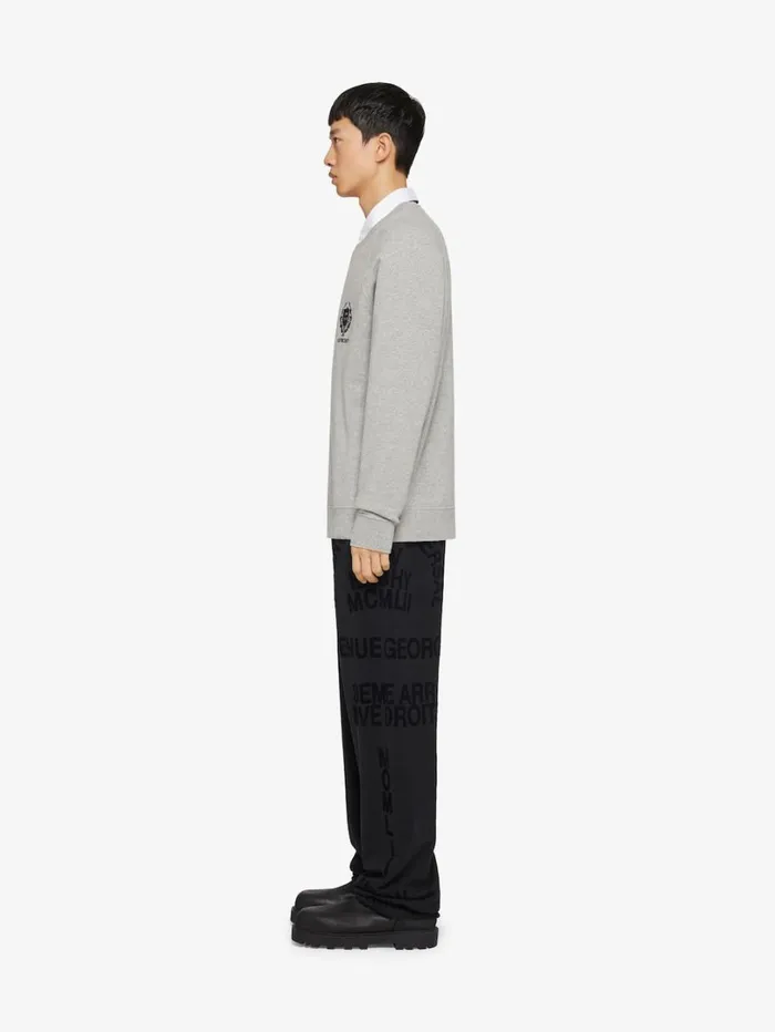 Givenchy GIVENCHY Jogger Pants In Fleece Black Men Pants and Shorts