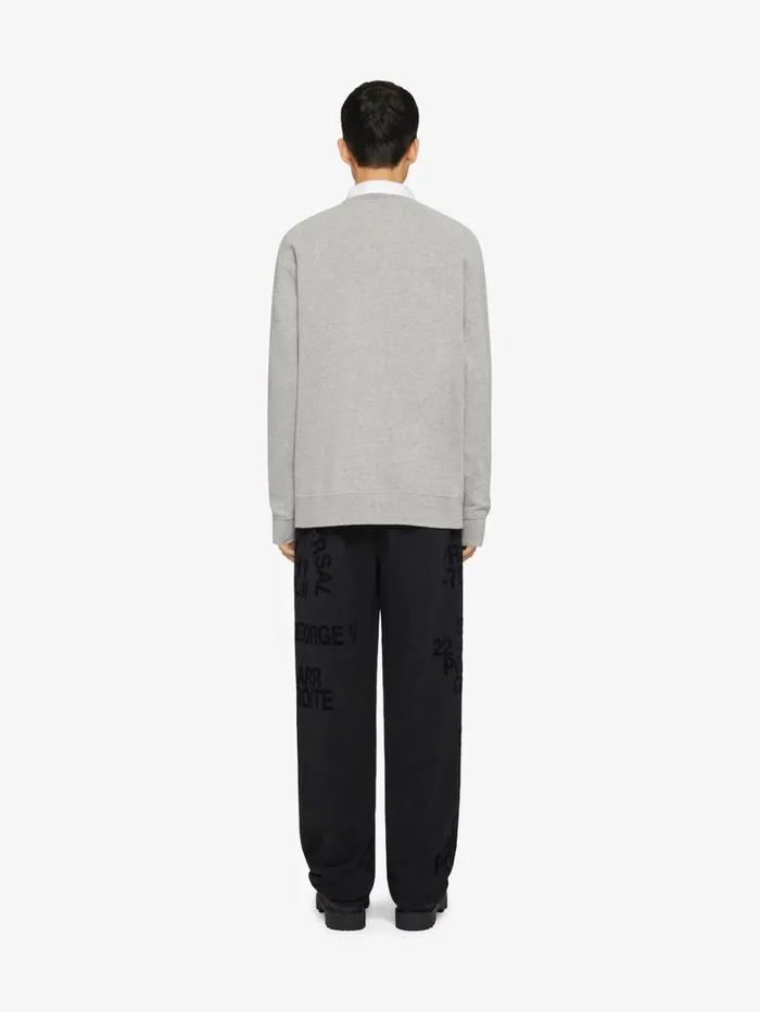 Givenchy GIVENCHY Jogger Pants In Fleece Black Men Pants and Shorts