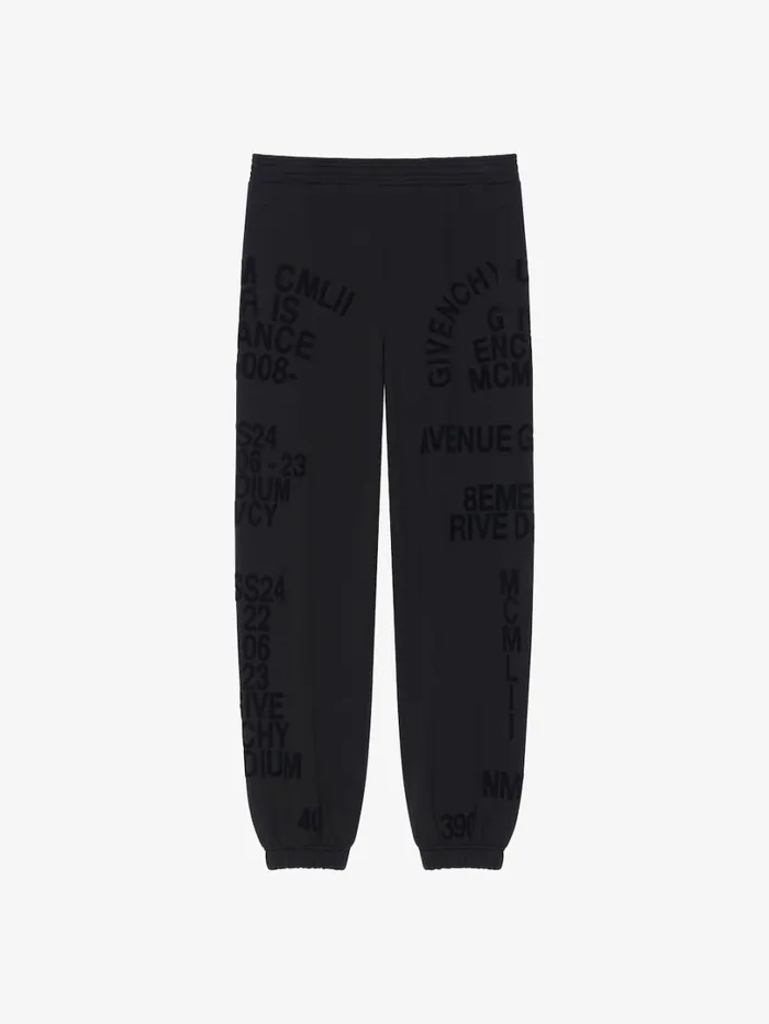 Givenchy GIVENCHY Jogger Pants In Fleece Black Men Pants and Shorts