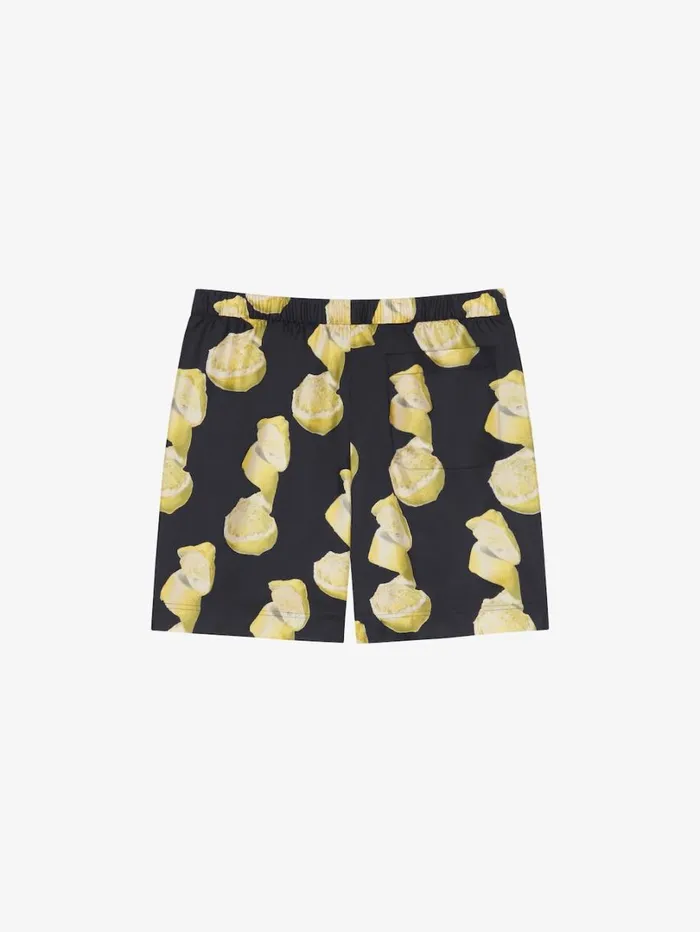 Givenchy Long Swim Shorts With Lemon Print Blackyellow Men Pants and Shorts Givenchy Long Swim Shorts With Lemon Print Blackyellow Men Pants and Shorts