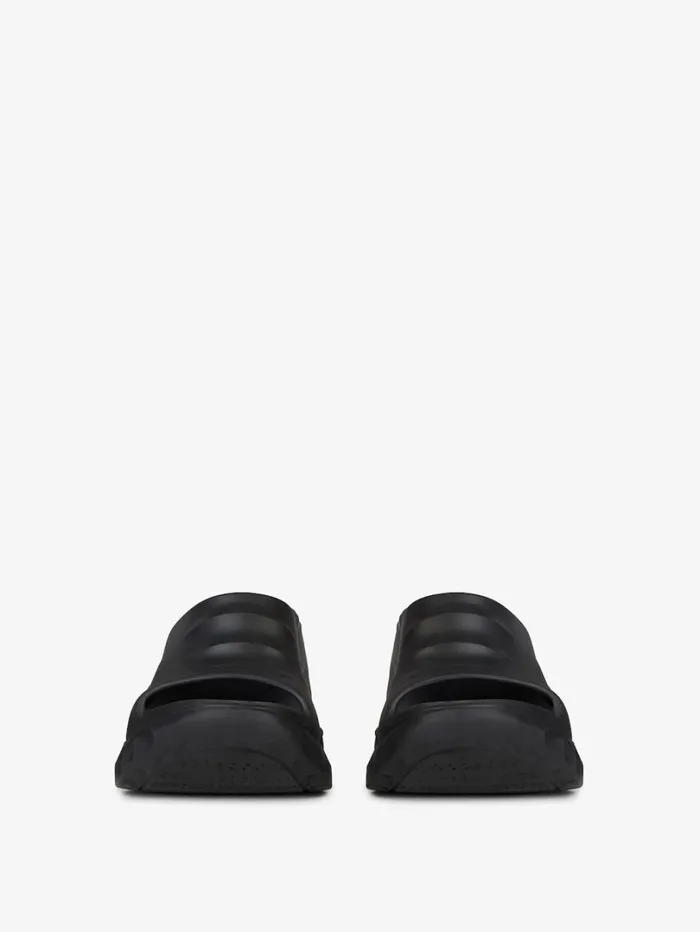 Givenchy Marshmallow Wedge Sandals In Rubber Black Women Slides and Sandals Givenchy Marshmallow Wedge Sandals In Rubber Black Women Slides and Sandals