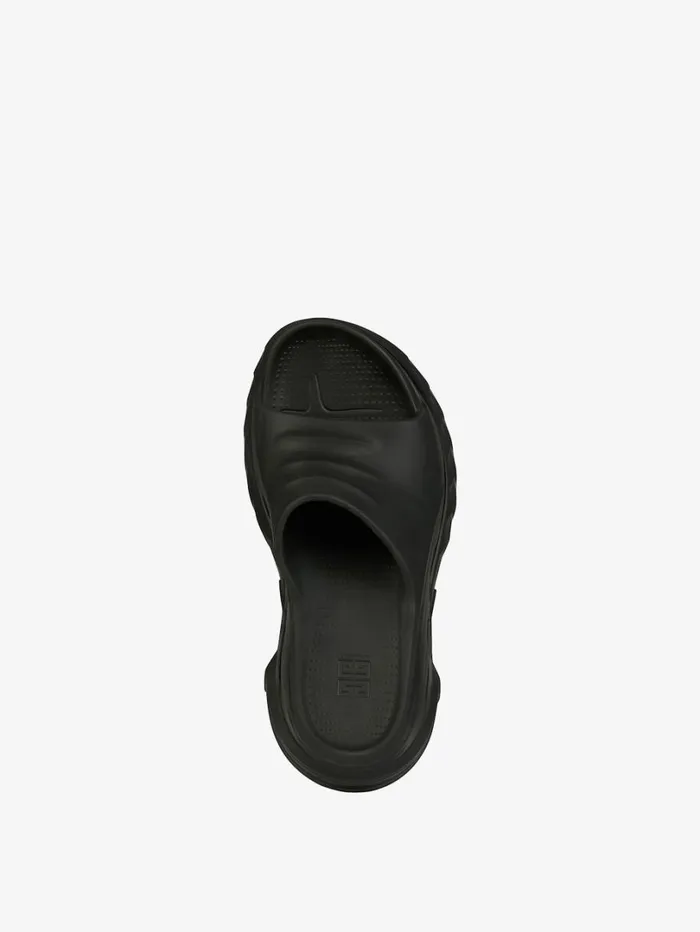 Givenchy Marshmallow Wedge Sandals In Rubber Black Women Slides and Sandals Givenchy Marshmallow Wedge Sandals In Rubber Black Women Slides and Sandals