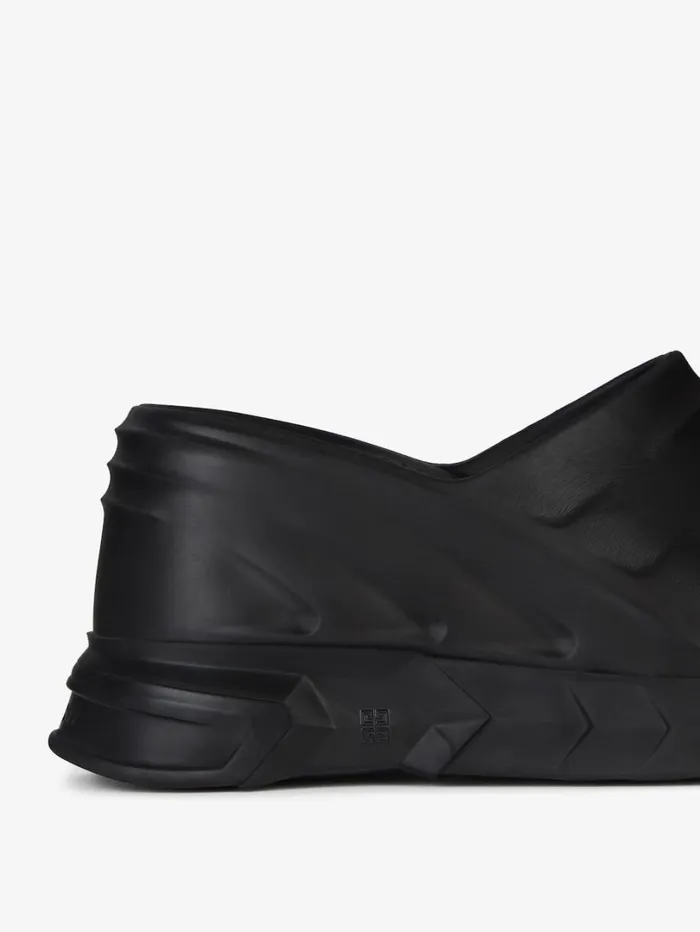 Givenchy Marshmallow Wedge Sandals In Rubber Black Women Slides and Sandals Givenchy Marshmallow Wedge Sandals In Rubber Black Women Slides and Sandals