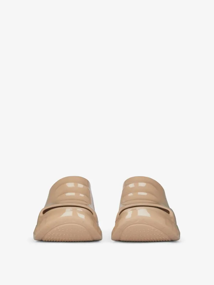 Givenchy Marshmallow Wedge Sandals In Rubber Nude Women Shark Lock Givenchy Marshmallow Wedge Sandals In Rubber Nude Women Shark Lock