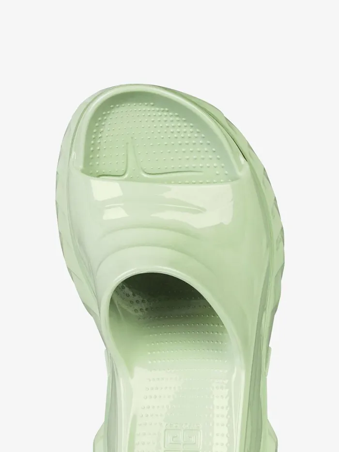 Givenchy Marshmallow Wedge Sandals In Rubber Pistachio Women Slides and Sandals Givenchy Marshmallow Wedge Sandals In Rubber Pistachio Women Slides and Sandals