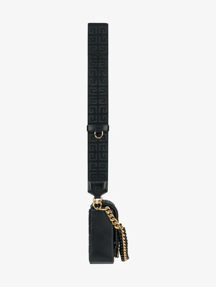 Givenchy Medium 4G Bag In 4G Embroidery With Chain Black Women Crossbody Bags Givenchy Medium 4G Bag In 4G Embroidery With Chain Black Women Crossbody Bags