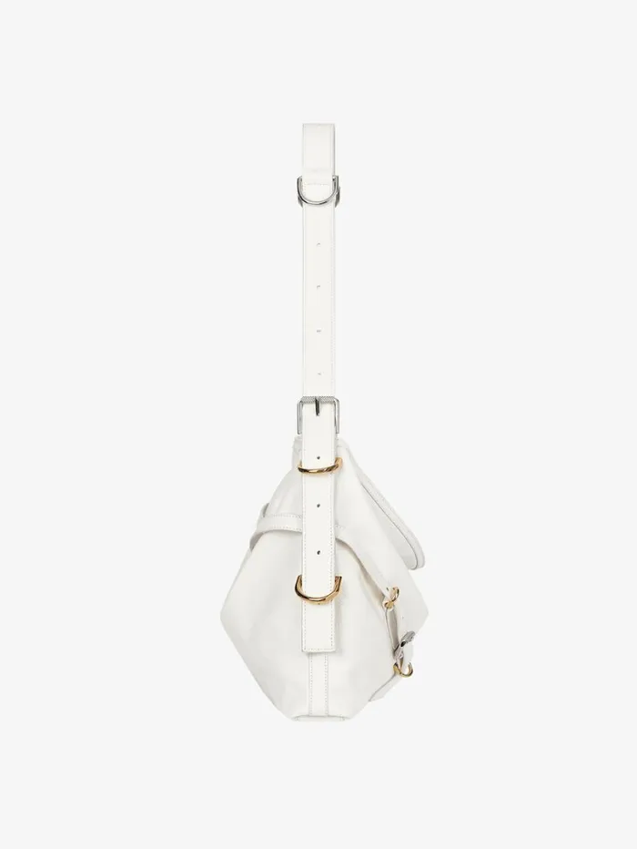 Givenchy Medium Voyou Bag In Leather Ivory Women Crossbody Bags Givenchy Medium Voyou Bag In Leather Ivory Women Crossbody Bags