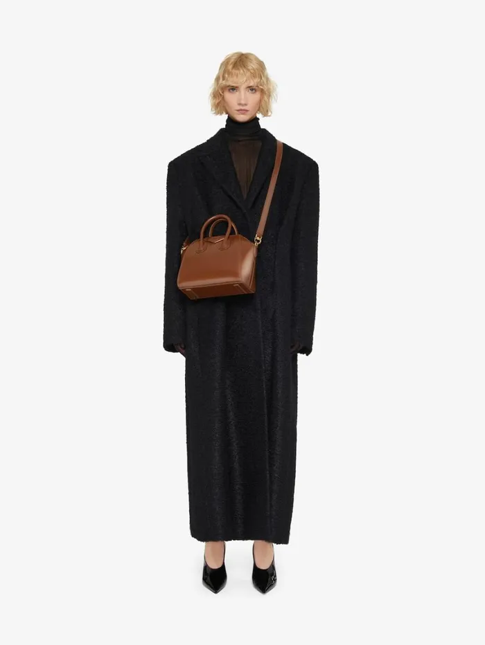 Givenchy Mini Antigona Bag In Box Leather Walnut Brown Women Crossbody Bags Givenchy Mini Antigona Bag In Box Leather Walnut Brown Women Crossbody Bags