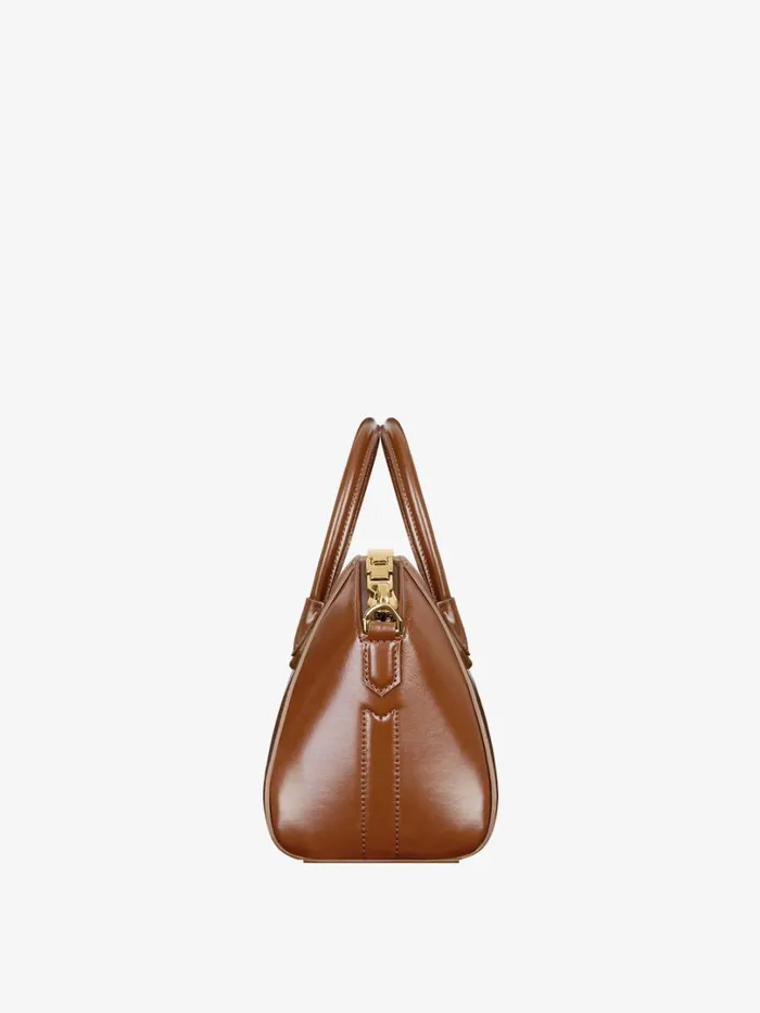 Givenchy Mini Antigona Bag In Box Leather Walnut Brown Women Crossbody Bags Givenchy Mini Antigona Bag In Box Leather Walnut Brown Women Crossbody Bags