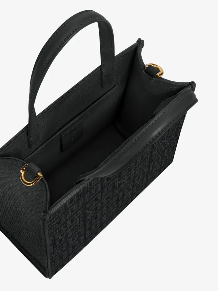Givenchy Mini GTote Shopping Bag In 4G Embroidery Black Women Crossbody Bags Givenchy Mini GTote Shopping Bag In 4G Embroidery Black Women Crossbody Bags