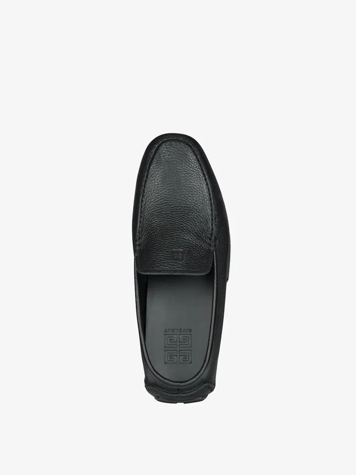 Givenchy Mr G Driver Loafers In Leather Black Men Boots and Loafers Givenchy Mr G Driver Loafers In Leather Black Men Boots and Loafers