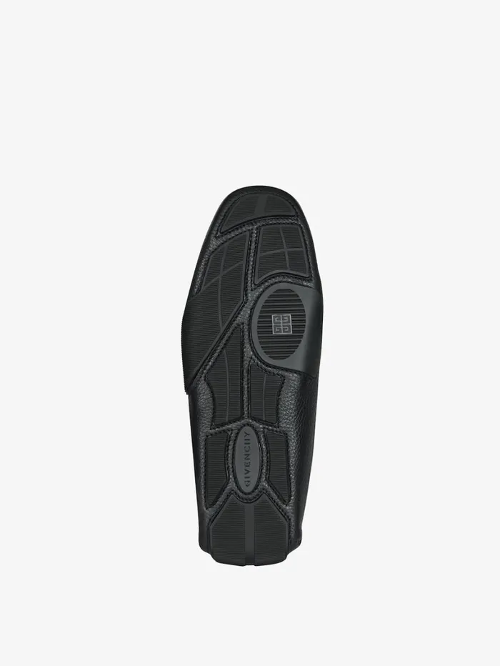 Givenchy Mr G Driver Loafers In Leather Black Men Boots and Loafers Givenchy Mr G Driver Loafers In Leather Black Men Boots and Loafers