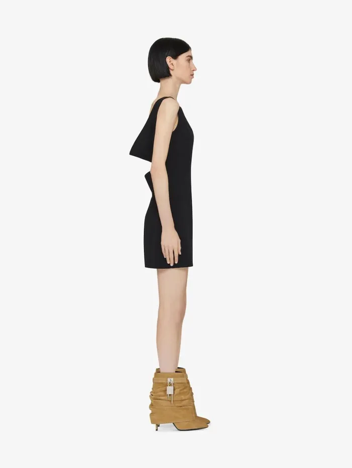 Givenchy Shark Lock Stiletto Ankle Boots In Suede Hazel Women Shark Lock