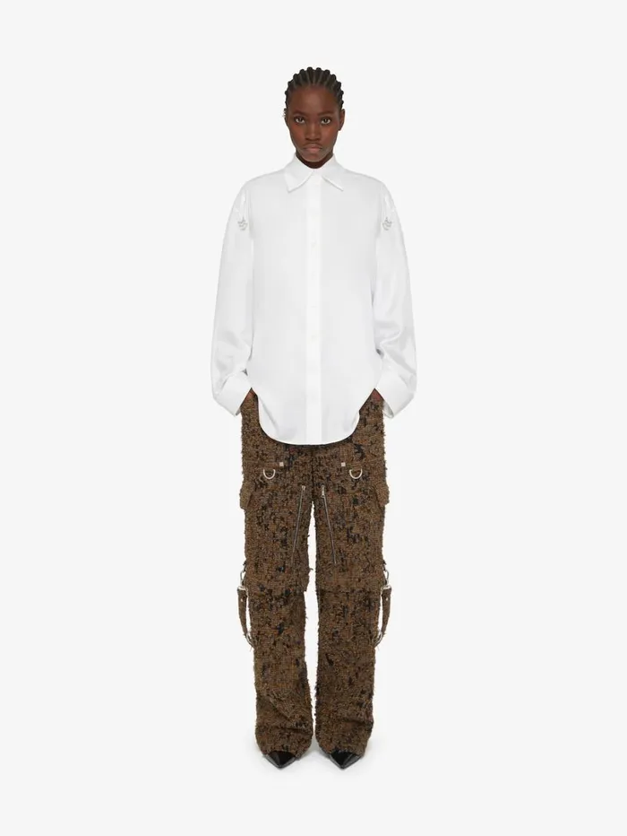 Givenchy Shirt In Silk With Crystals White Women Tops and Shirts