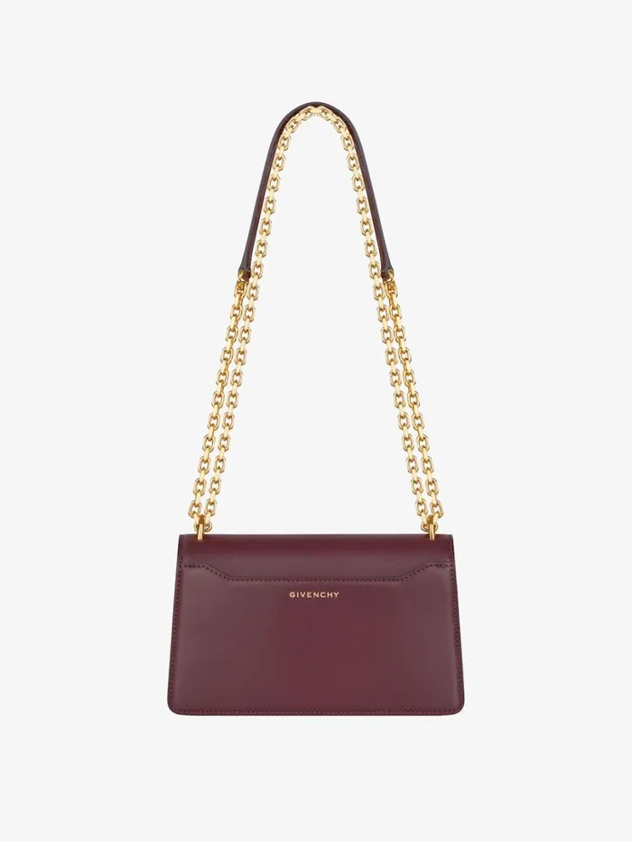 Givenchy Small 4G Bag In Leather With Chain Oxblood Red Women Crossbody Bags Givenchy Small 4G Bag In Leather With Chain Oxblood Red Women Crossbody Bags
