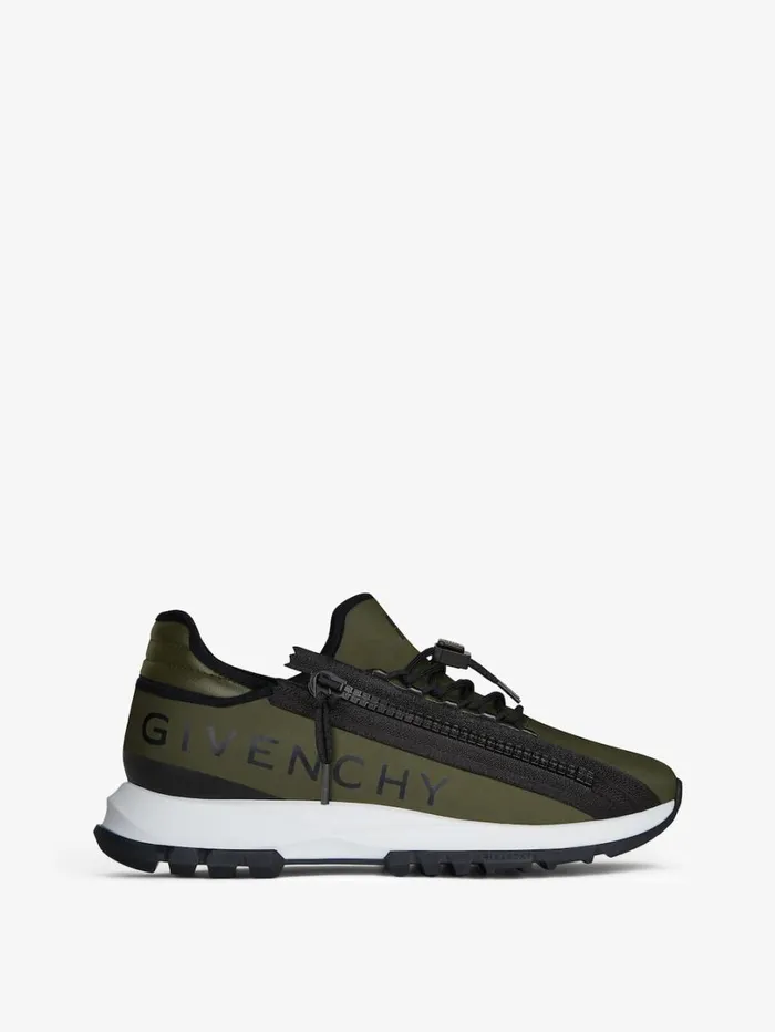 Givenchy Spectre Runner Sneakers In Synthetic Fiber With Zip Khakiblack Men Sneakers Givenchy Spectre Runner Sneakers In Synthetic Fiber With Zip Khakiblack Men Sneakers