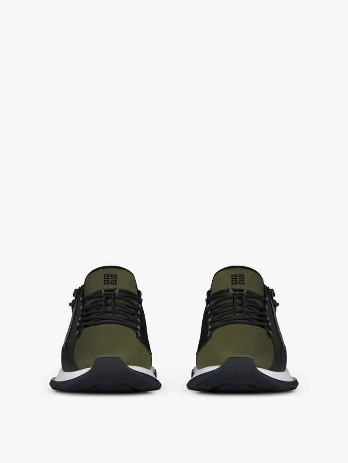 Givenchy Spectre Runner Sneakers In Synthetic Fiber With Zip Khakiblack Men Sneakers Givenchy Spectre Runner Sneakers In Synthetic Fiber With Zip Khakiblack Men Sneakers