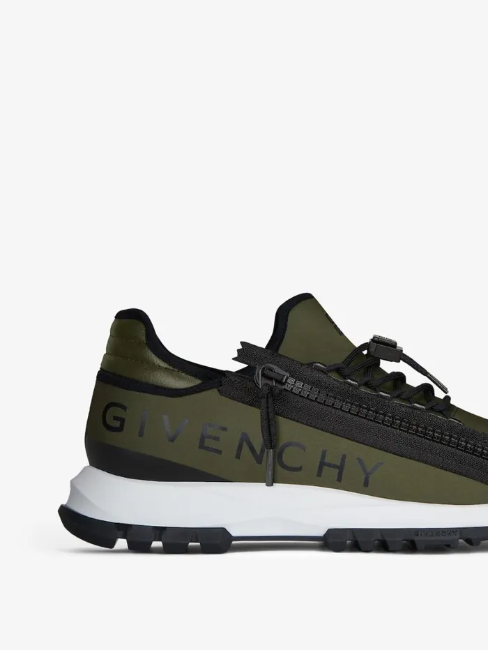 Givenchy Spectre Runner Sneakers In Synthetic Fiber With Zip Khakiblack Men Sneakers Givenchy Spectre Runner Sneakers In Synthetic Fiber With Zip Khakiblack Men Sneakers