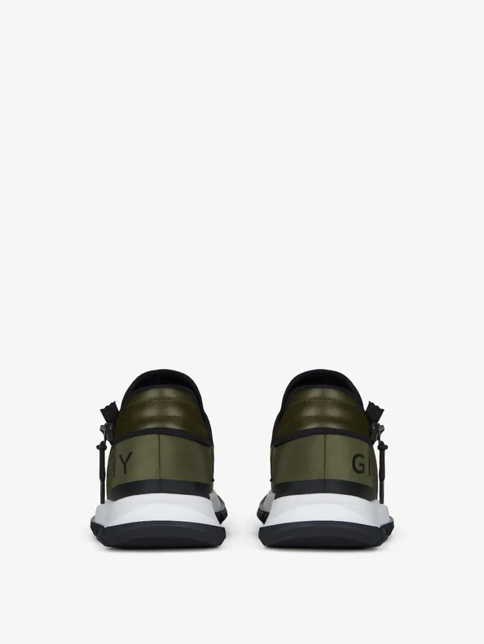 Givenchy Spectre Runner Sneakers In Synthetic Fiber With Zip Khakiblack Men Sneakers Givenchy Spectre Runner Sneakers In Synthetic Fiber With Zip Khakiblack Men Sneakers