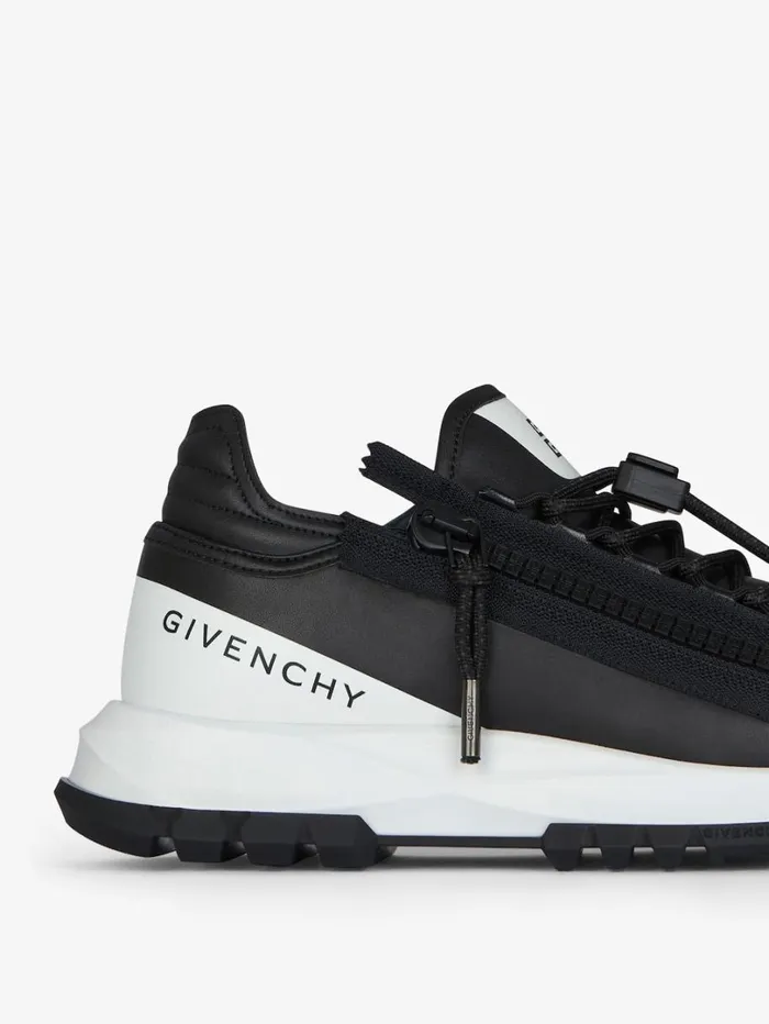 Givenchy Spectre Runner Sneakers In Synthetic Leather Blackwhite Women Shark Lock Givenchy Spectre Runner Sneakers In Synthetic Leather Blackwhite Women Shark Lock