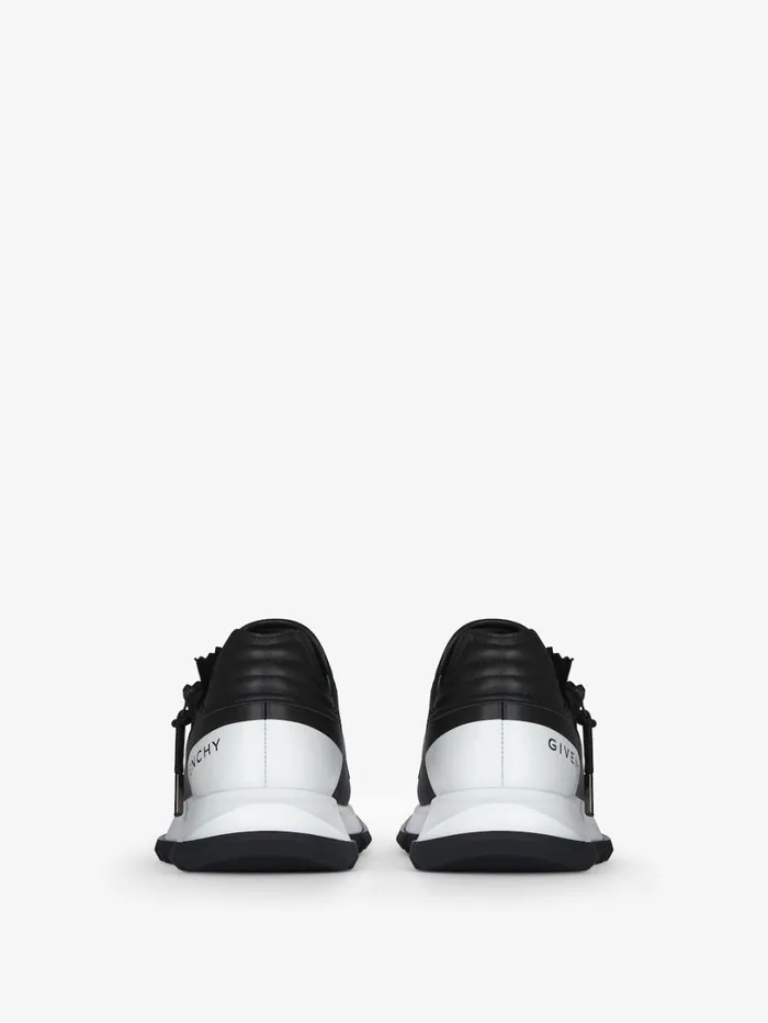 Givenchy Spectre Runner Sneakers In Synthetic Leather Blackwhite Women Shark Lock Givenchy Spectre Runner Sneakers In Synthetic Leather Blackwhite Women Shark Lock