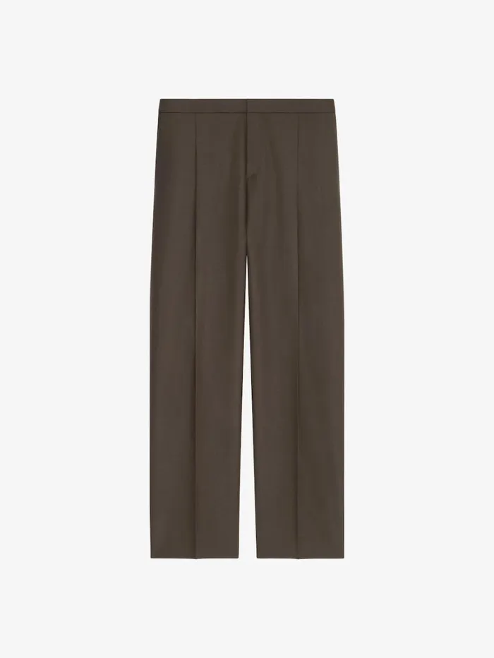 Givenchy Tailored Pants In Wool Military Green Men Pants and Shorts