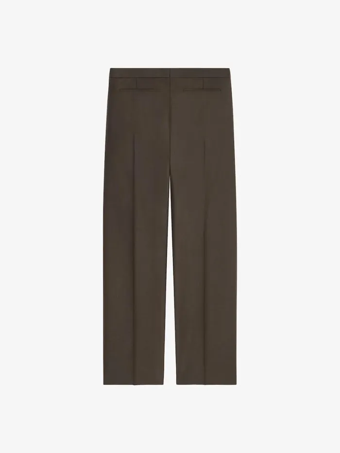 Givenchy Tailored Pants In Wool Military Green Men Pants and Shorts Givenchy Tailored Pants In Wool Military Green Men Pants and Shorts