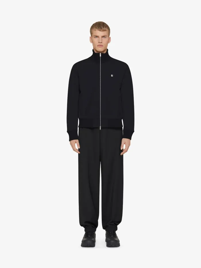 Givenchy Tracksuit Jacket In Fleece With 4G Detail Black Men Coats and Jackets Givenchy Tracksuit Jacket In Fleece With 4G Detail Black Men Coats and Jackets