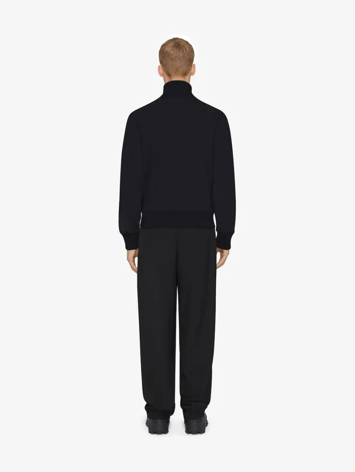 Givenchy Tracksuit Jacket In Fleece With 4G Detail Black Men Coats and Jackets