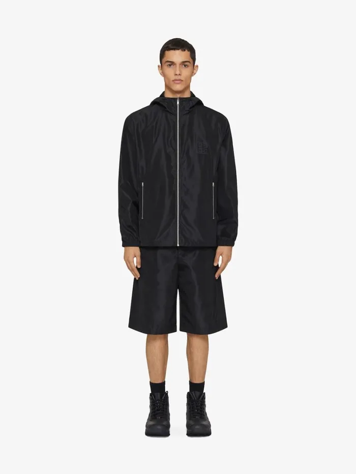 Givenchy Windbreaker With 4G Detail Black Men Outerwear and Blousons