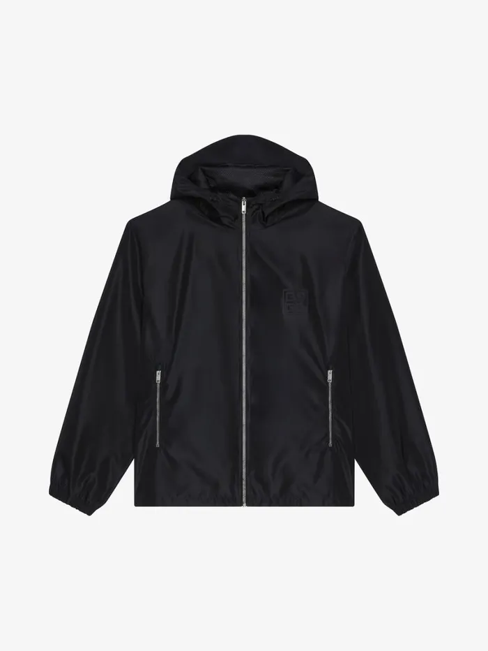 Givenchy Windbreaker With 4G Detail Black Men Outerwear and Blousons
