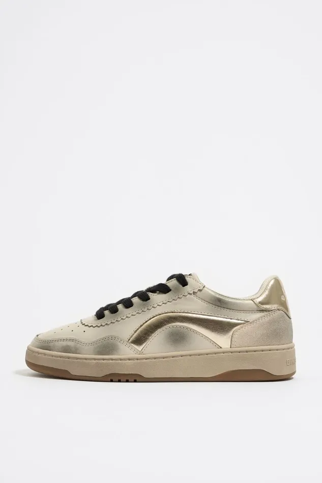 Gold Leather 13 57 Cupsole Sneaker Gold Women Bimba Y Lola Sneakers