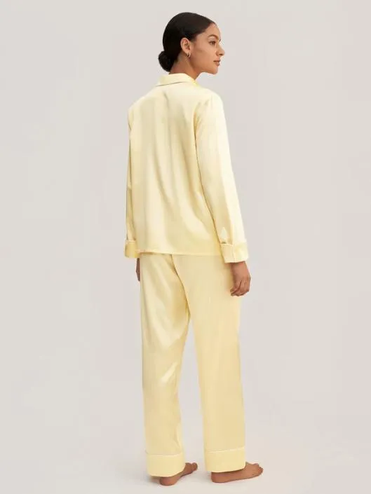 Golden Cocoon Silk Satin Pajama Set Women Lilysilk Pajamas