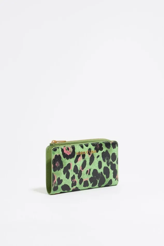 Green Leopard Purse Leopard Green Women Bimba Y Lola Wallets And Coin Purses