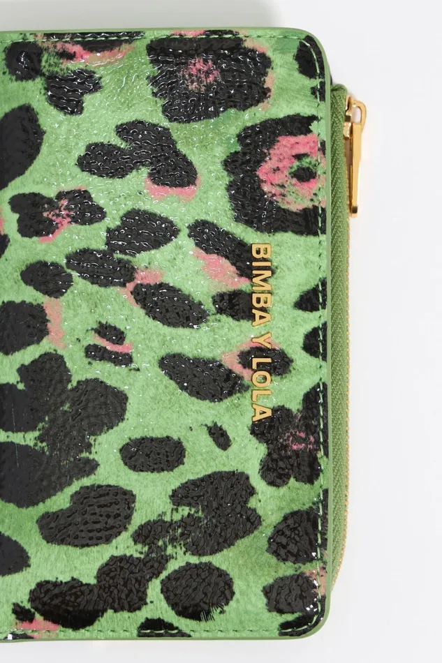 Green Leopard Purse Leopard Green Women Bimba Y Lola Wallets And Coin Purses