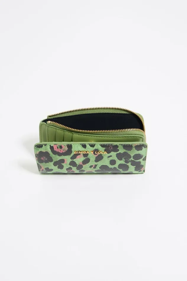 Green Leopard Purse Leopard Green Women Bimba Y Lola Wallets And Coin Purses