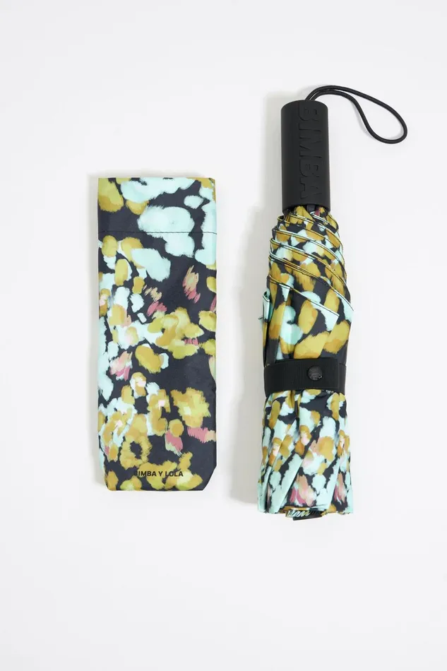 Green Print Umbrella Khaki Women Bimba Y Lola Umbrellas Green Print Umbrella Khaki Women Bimba Y Lola Umbrellas