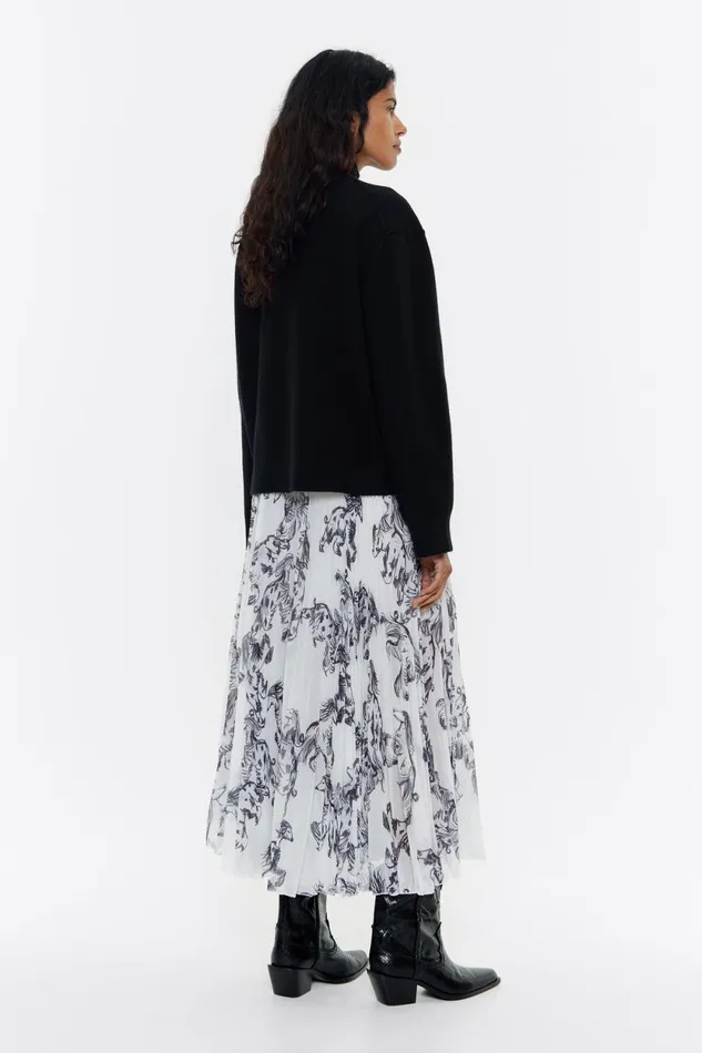Grey Greyhound Pleated Midi Skirt Galgo Big Grey Women Bimba Y Lola Total Look Grey Greyhound Pleated Midi Skirt Galgo Big Grey Women Bimba Y Lola Total Look