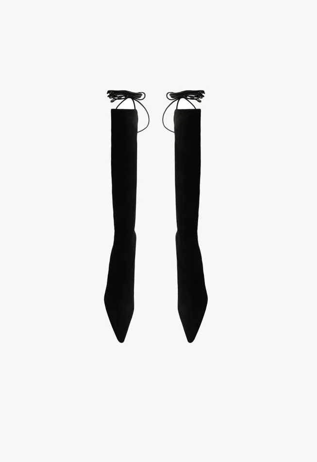 Gwen Suede Boot Black Women Schutz Shoes Boots