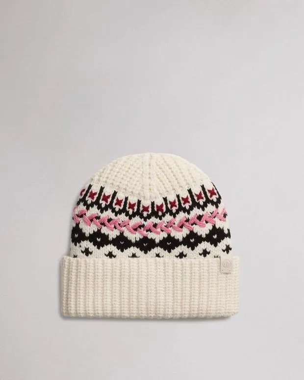 Hats and Gloves Women Rag and Bone Leigh Fair Isle Beanie Ivory