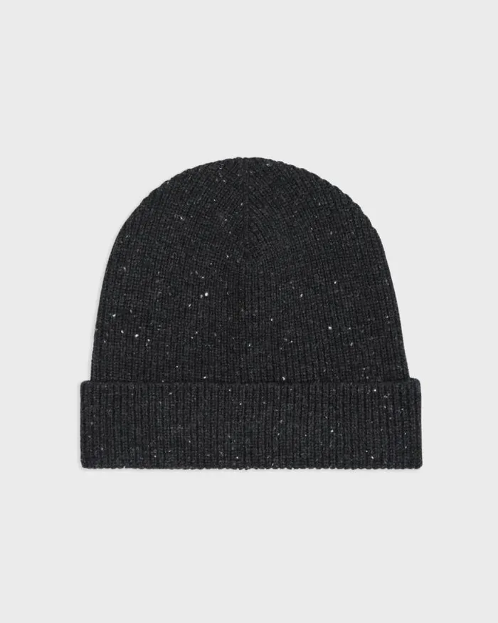 Hats Gloves Scarves Women Theory Beanie In Donegal WoolCashmere Charcoal Multi Hats Gloves Scarves Women Theory Beanie In Donegal WoolCashmere Charcoal Multi