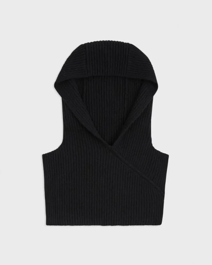 Hats Gloves Scarves Women Theory Hooded Snood In Felted WoolCashmere Black Hats Gloves Scarves Women Theory Hooded Snood In Felted WoolCashmere Black