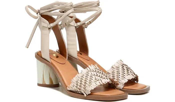Heels Women Franco Sarto Sarto Rina Dress Sandal Bone Leather