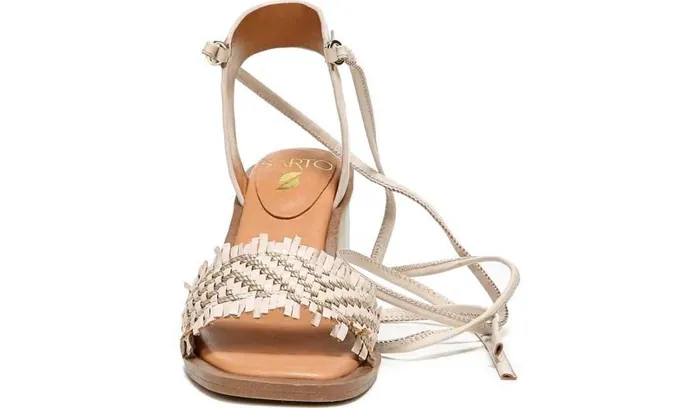 Heels Women Franco Sarto Sarto Rina Dress Sandal Bone Leather