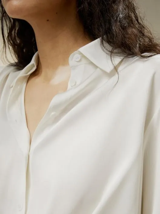 Hem Pleated Silk Blouse Women Blouses Lilysilk Shirts
