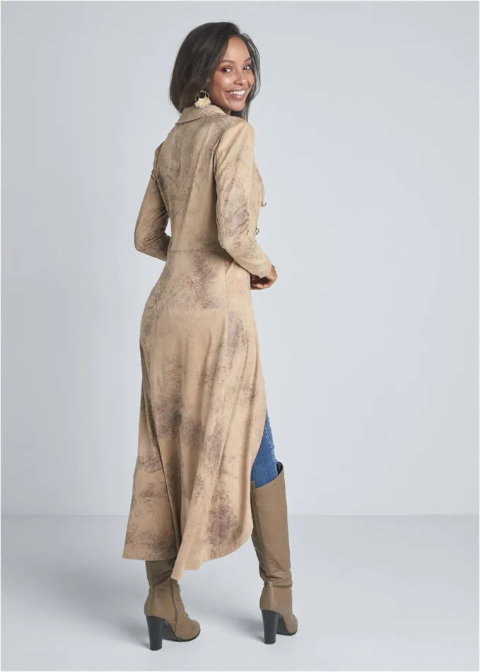 Highlow Fauxsuede Blazer Brown Multi Women VENUS Jackets